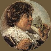 HALS, Frans Drinking Boy (Taste) oil painting artist